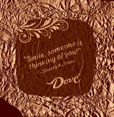 Smile someone is thinking of you! chocolate